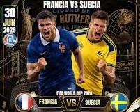 France vs Sweden football match action
